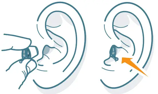 SONY CRE C10 Self Fitting Hearing Aid - How to insert the hearing aids 2