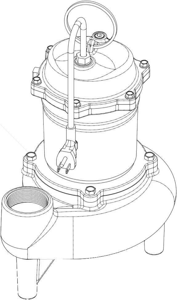 PENTAIR MW50 Series Submersible Sewage Pump