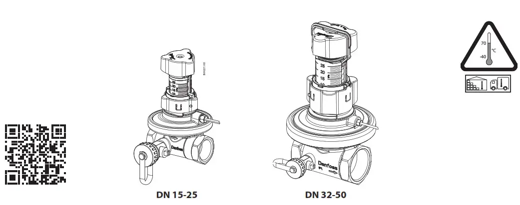 Danfoss DN 15 50 ASV PV Automatic Balancing Valves
