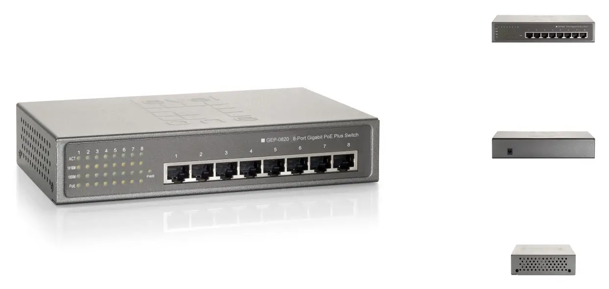 equip-GEP-0820W90-8-Port-Gigabit-PoE-Switch-1