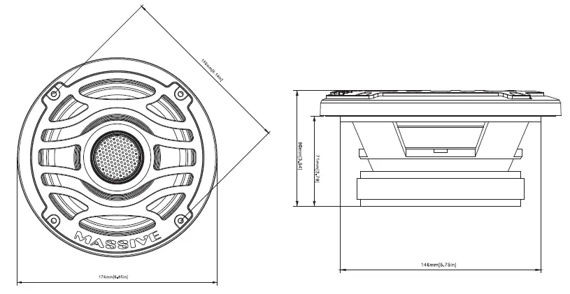 Massive-Audio-T65X-Marine-Coaxial-Speakers-for-Boats-FIG-1