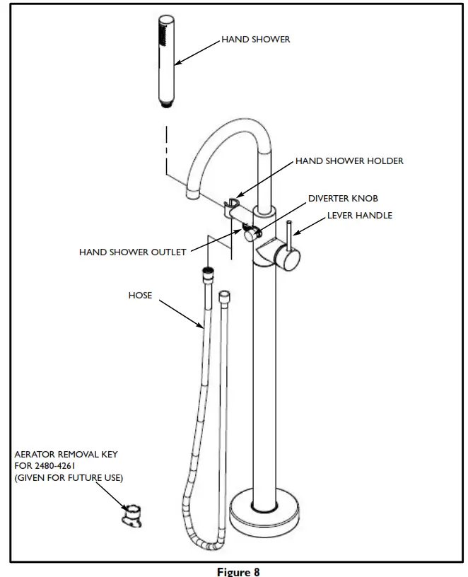 NEWPORT BRASS Free Standing Tub Fillers - fig8