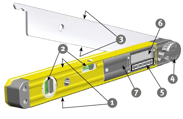 STABILA TECH 700 DA Digital Electronic Angle Finder fig 2