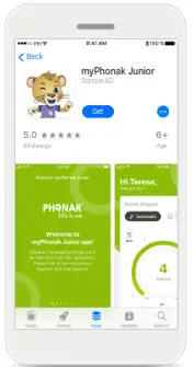 sonova my phonak junior 1.0 - Installing the myPhonak Junior app 1