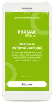 sonova my phonak junior 1.0 - Installing the myPhonak Junior app 3
