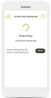 sonova my phonak junior 1.0 - Pairing with compatible hearing aids 3