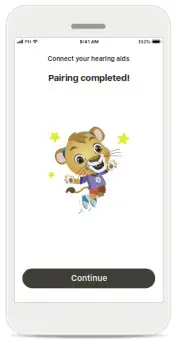 sonova my phonak junior 1.0 - Pairing with compatible hearing aids 8