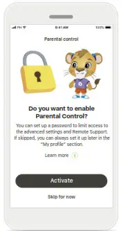 sonova my phonak junior 1.0 - Parental Control