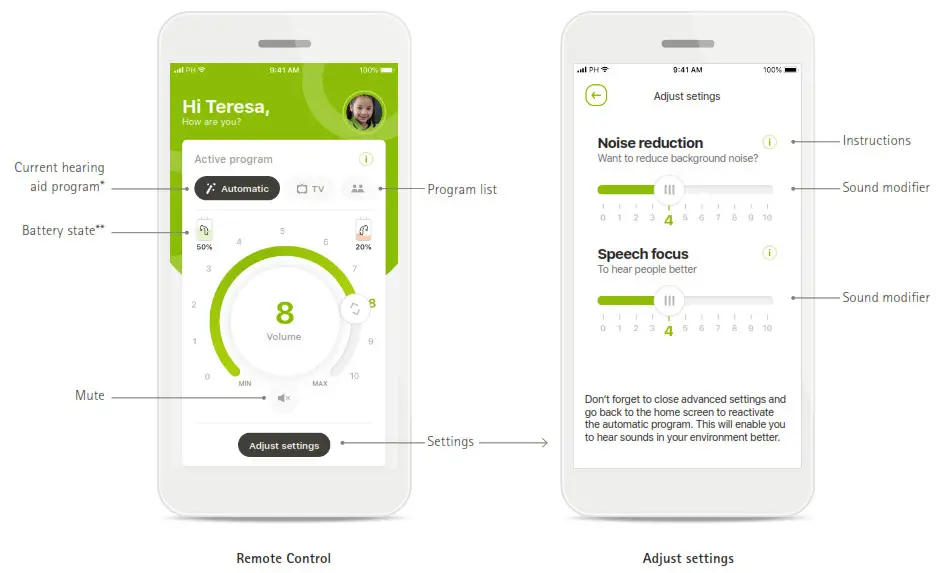 sonova my phonak junior 1.0 - Quick overview - Remote Control
