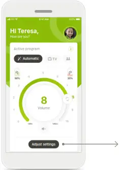 sonova my phonak junior 1.0 - Remote Control main view 1