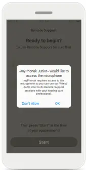 sonova my phonak junior 1.0 - Remote Support session 2