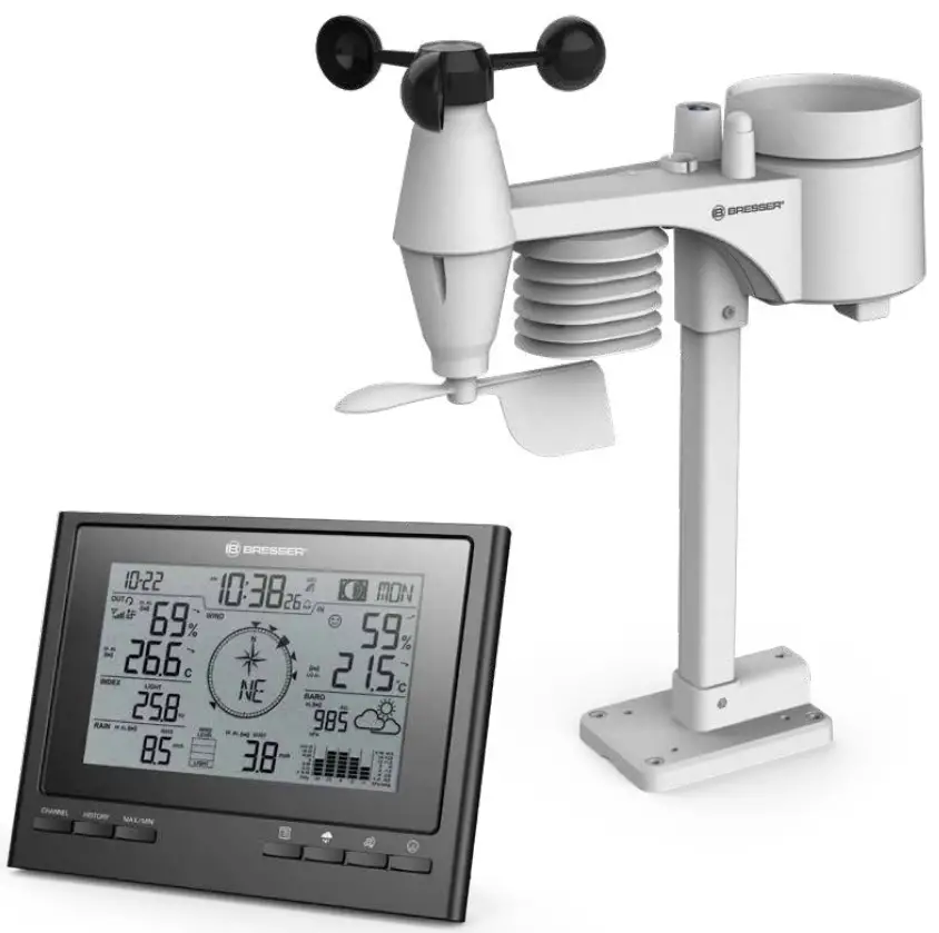 BRESSER 7 in 1 Exclusive Weather Center ClimateScout -