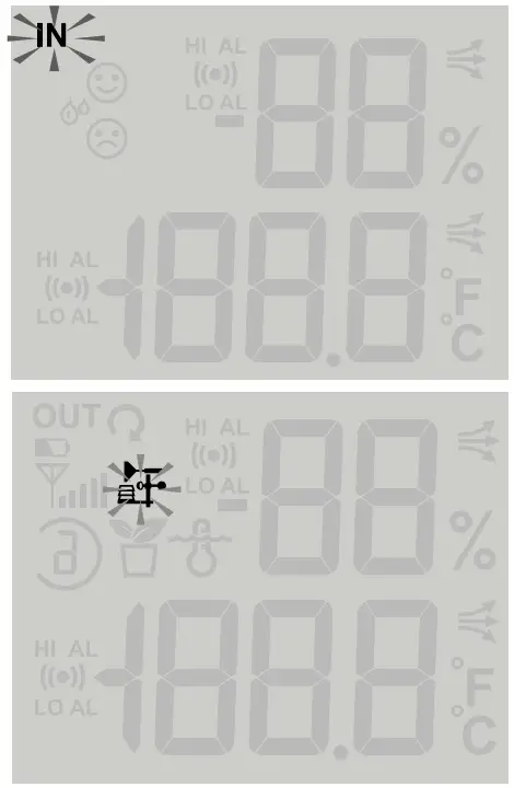 BRESSER 7 in 1 Exclusive Weather Center ClimateScout - enter the alert mode