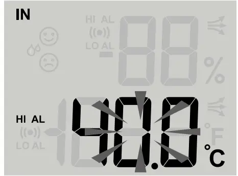 BRESSER 7 in 1 Exclusive Weather Center ClimateScout - value will flashing