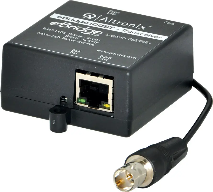 Altronix eBridge100ST EoC Hardened Mini-Transceiver