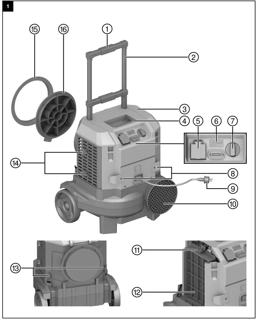 HILTI AIC 1000 Air Cleaner - Figure 1