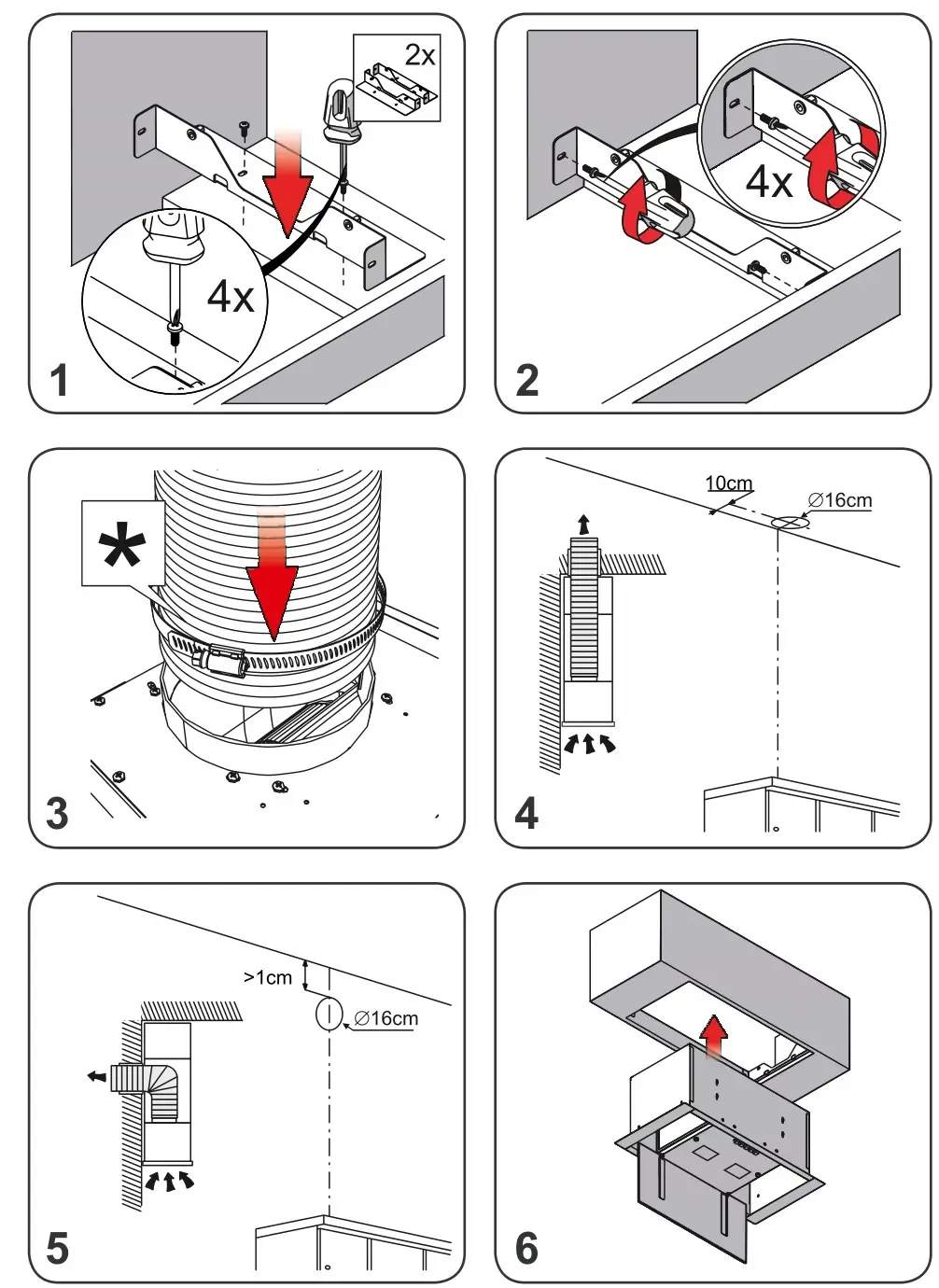 Monsher INGA Cooker Hood - Figure 1-6