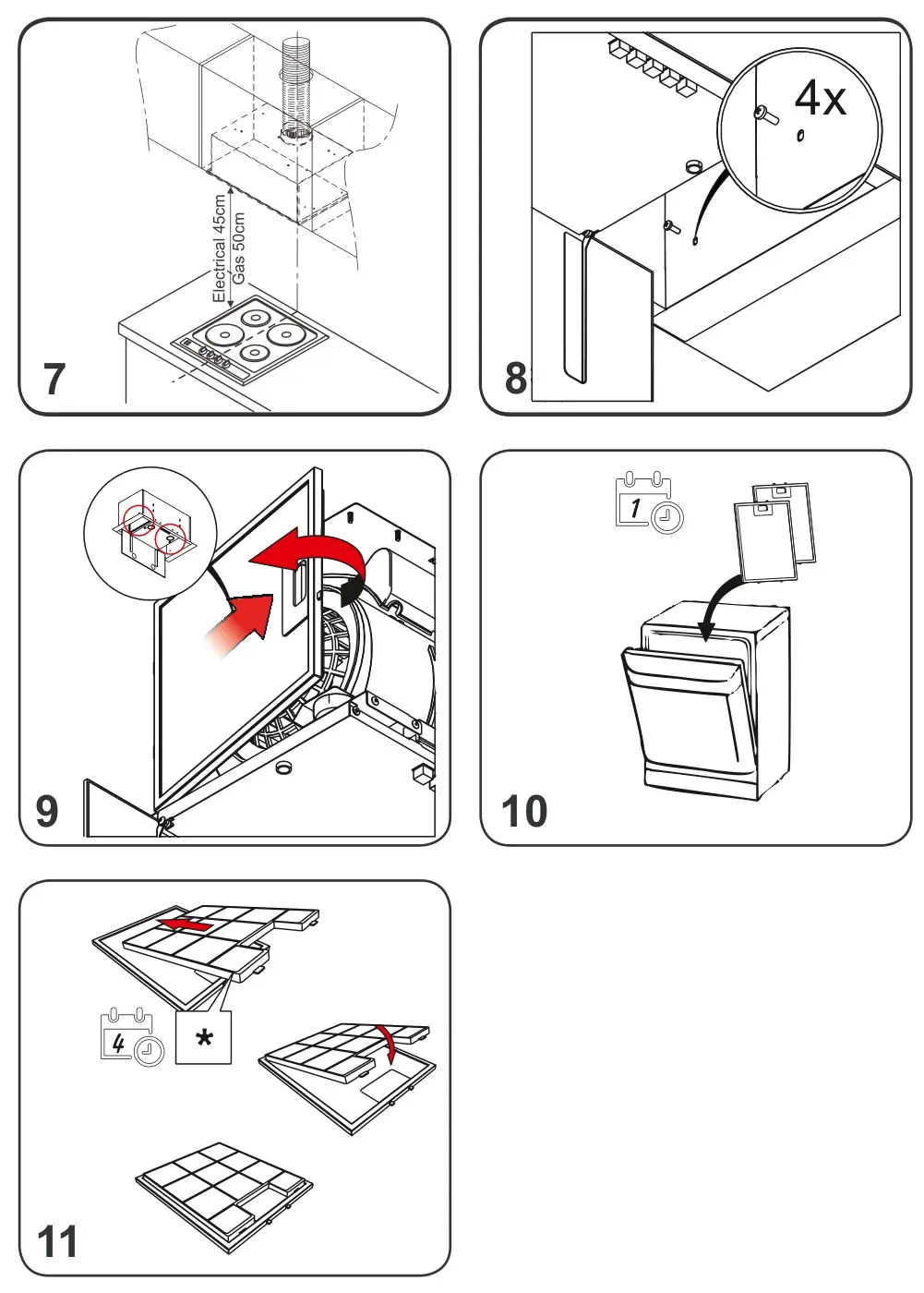 Monsher INGA Cooker Hood - Figure 7-11