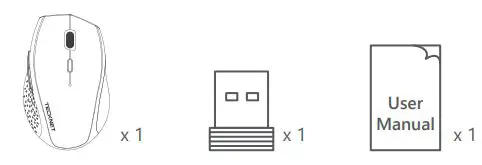 TECKNET EWM01002 Cordless Mouse User Manual - Package Contents