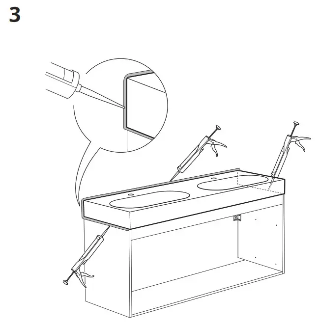 IKEA BRAVIKEN Single Wash Basin -FIG6