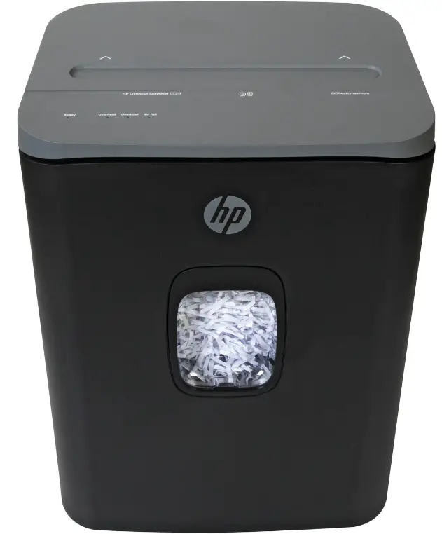 hp CC20 Slide Top Crosscut Shredder product
