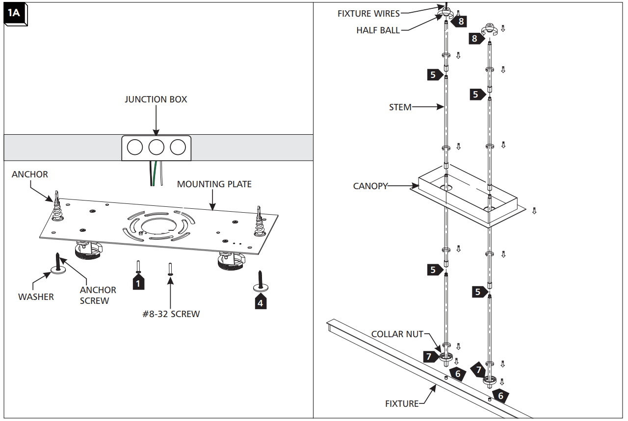 TECH LIGHTING 700LSSTG260 Stagger LED Linear Suspension - FIG