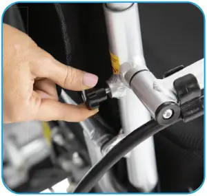 MOB1029L - Unfold and Adjust Wheelchair 10b