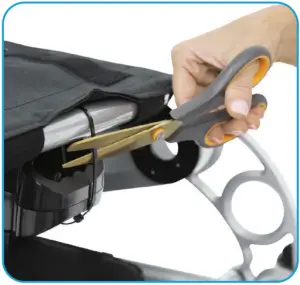 MOB1029L - Unfold and Adjust Wheelchair 7a