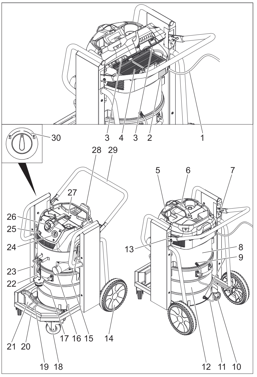 KARCHER IVC 60 24 2 Tact² M Industrial Vacuum Cleaner - fig