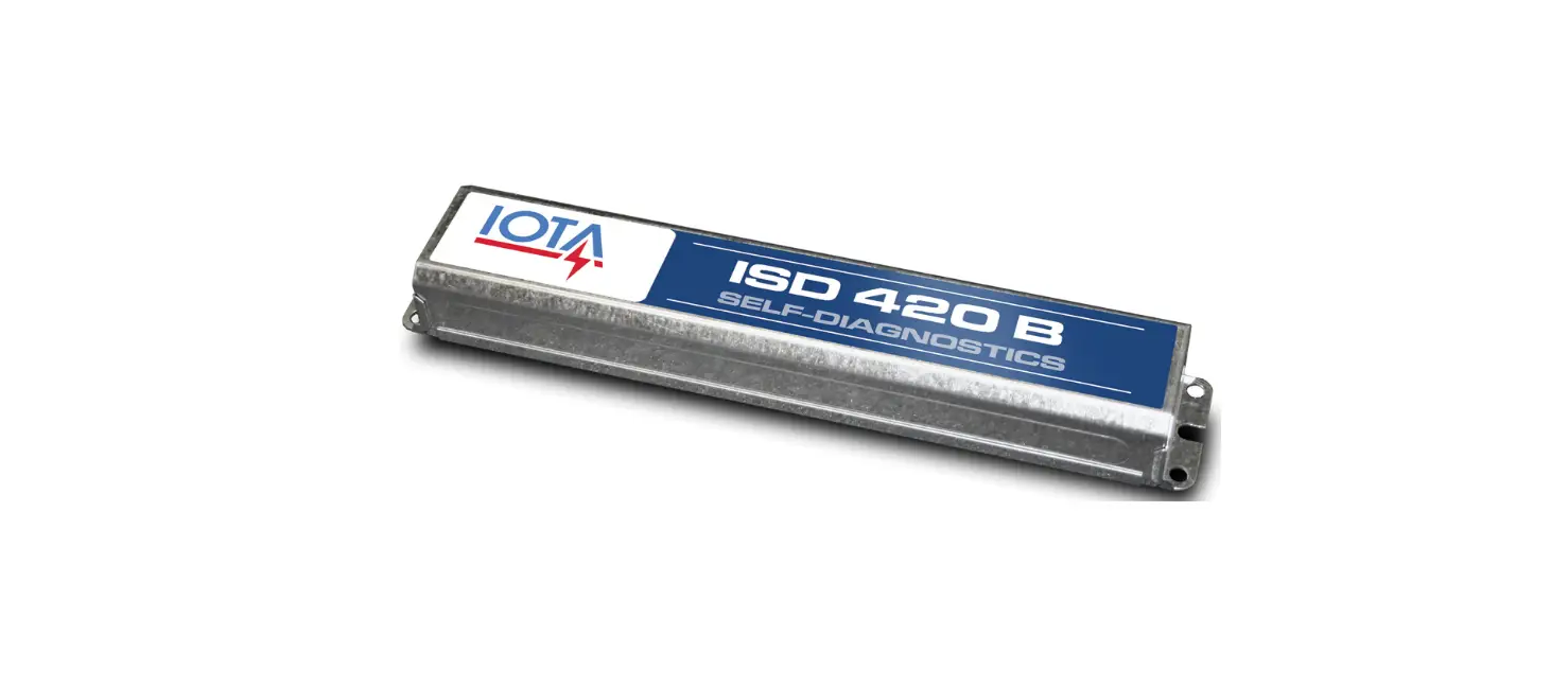 Iota Isd-420-em-b Series Ac Universal Voltage Self Diagnostic Emergency Ballast Instruction Manual Iota Isd-420-em-b Series Ac Universal Voltage Self Diagnostic Emergency Ballast Instruction Manual