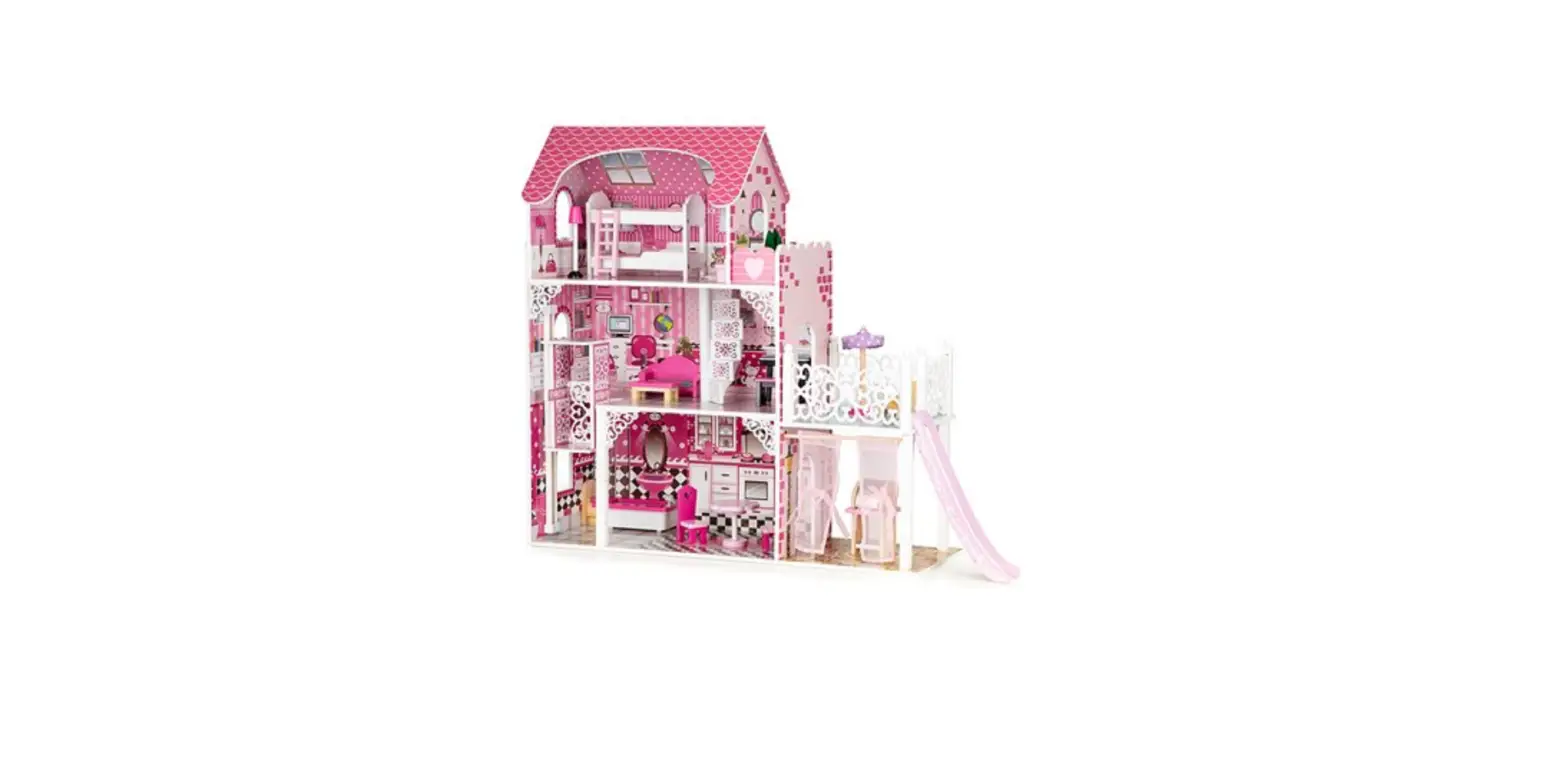 Alza Hrabz35319 Dollhouse With Furniture And Slide User Manual