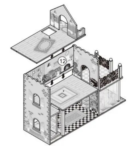 alza-HRAbz35319-Dollhouse-with-Furniture-and-Slide-FIG-30