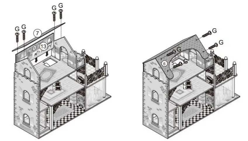 alza-HRAbz35319-Dollhouse-with-Furniture-and-Slide-FIG-35