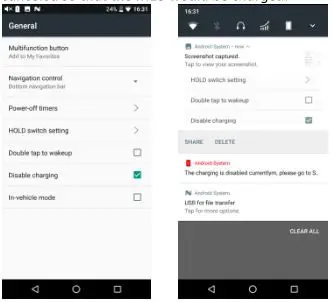 Fiio M15 Complete - Disable charging