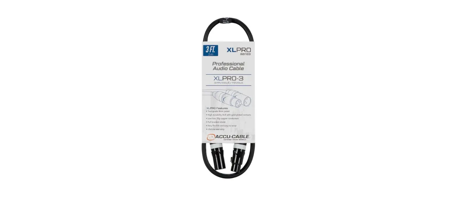 Accu-cable Xlpro-3 3 Foot Pro Audio Cable Instructions Accu-cable Xlpro-3 3 Foot Pro Audio Cable Instructions