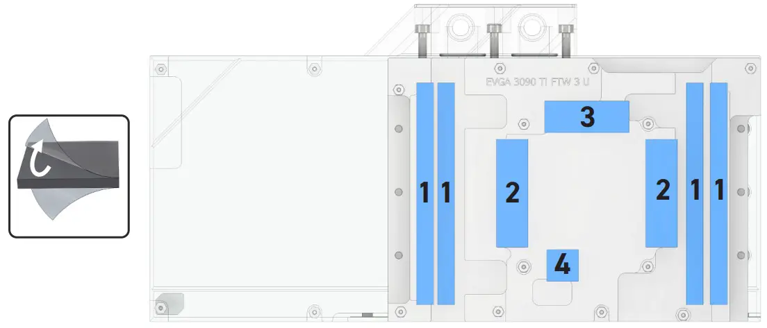 Alphacool EISBLOCK AURORA RTX N 3090 TI FTW3 Ultra Incl Backplate - Figure 3