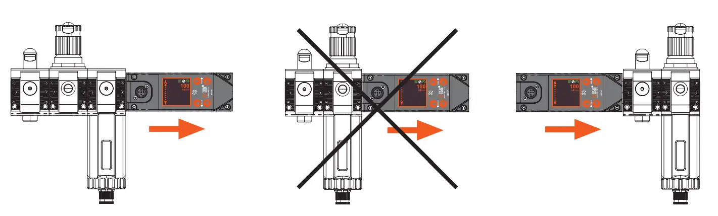 METAL WORK FLUX 1 and 2 Analogue Digital Flowmeter and Pressure Sensor - display