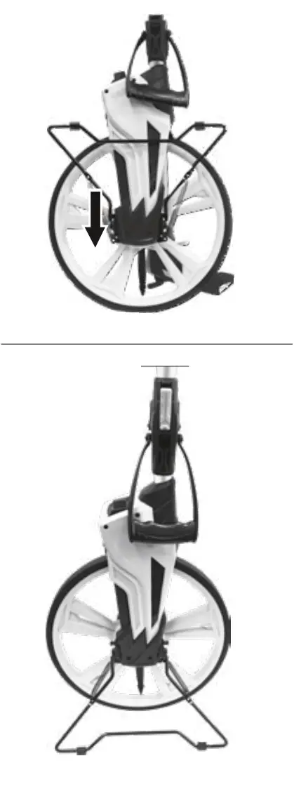 Laserliner RollPilot X12 Roller Distance Measuring Device - Fold out the stand