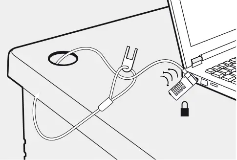 ACT AC9015 Laptop Lock with Combination Lock A2