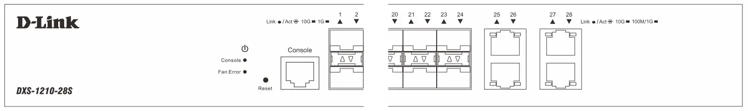 D-Link DXS 1210 28S - LED Indicators