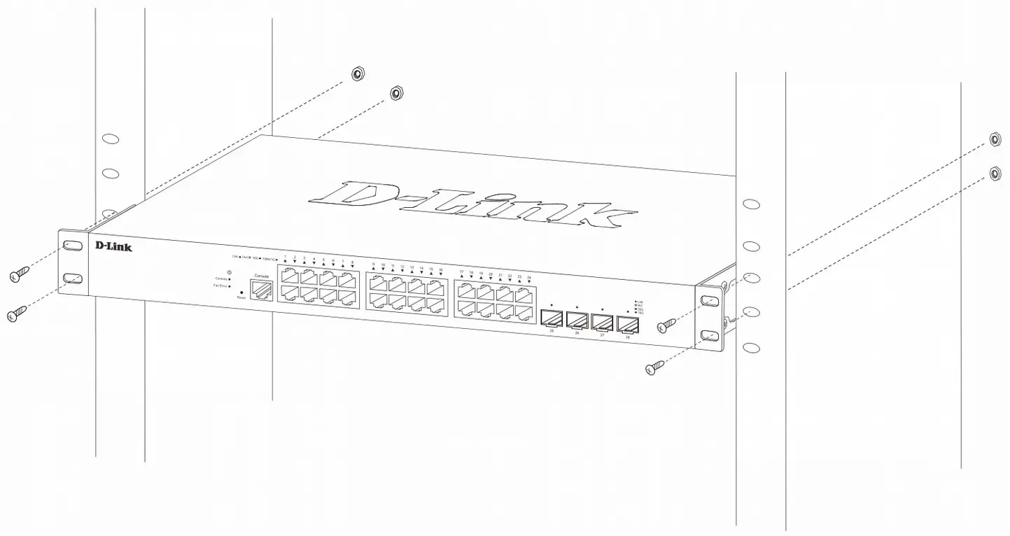 D-Link DXS 1210 28S - mounting brackets