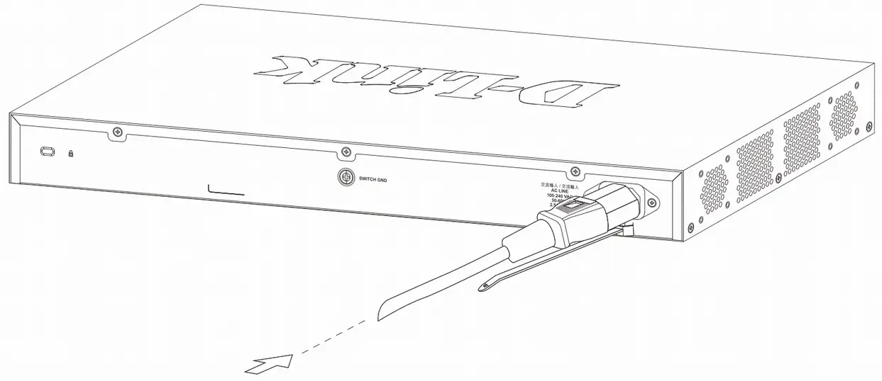 D-Link DXS 1210 28S - power socket