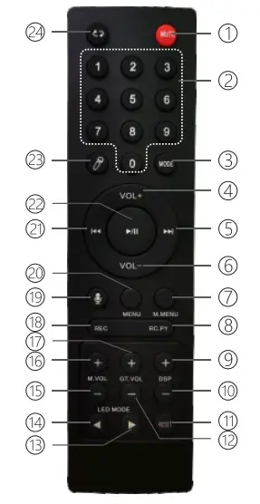 VeGue VS-6633 Portable Bluetooth Speaker System - remot