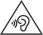 warning hearing icon