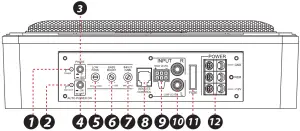 PYLE PLMRSBA8 - Control Panel and Features