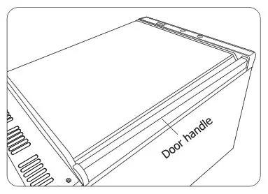 POLAR CD080-A Refrigerators Freezers Instruction - Reversing the door 4