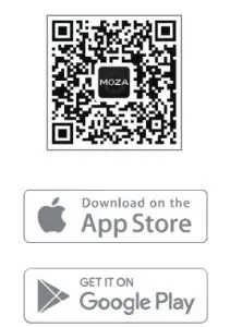 MOZA M16 NANO-SE Black Gimbal Selfie Stick-App download