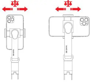 MOZA M16 NANO-SE Black Gimbal Selfie Stick-Balance the Phone