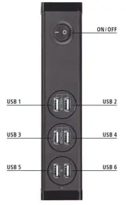 hama 00121966 6 Ports USB Charging-1