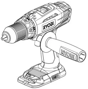 RYOBI 18 Volt Hammer Drill P214 - ICOV